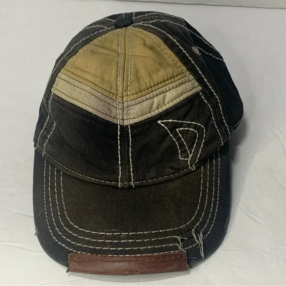 Y2K DO! Brown Denim Cap Adjustable Back Strap Men’s One Size - Picture 2 of 7